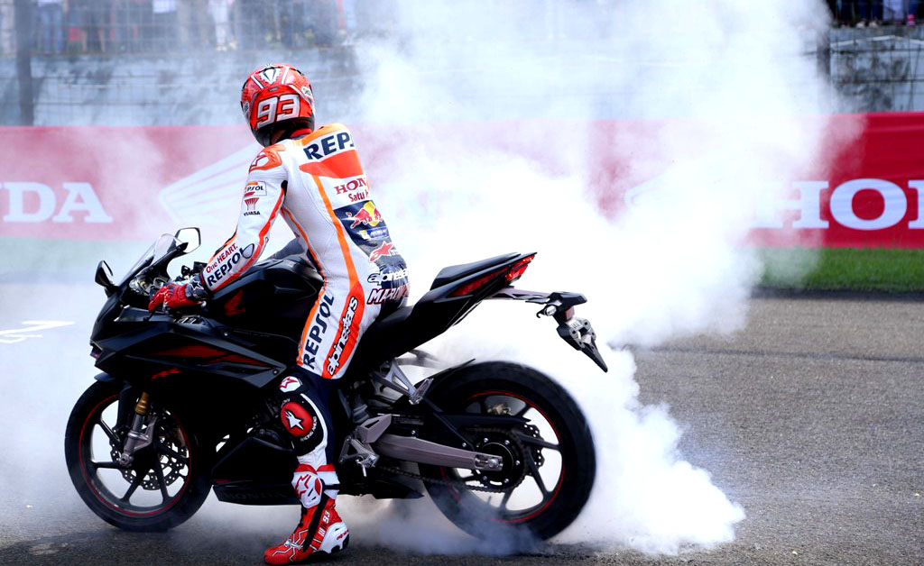 Marc Marquez Pacu All New Honda CBR250RR di Sirkuit Sentul