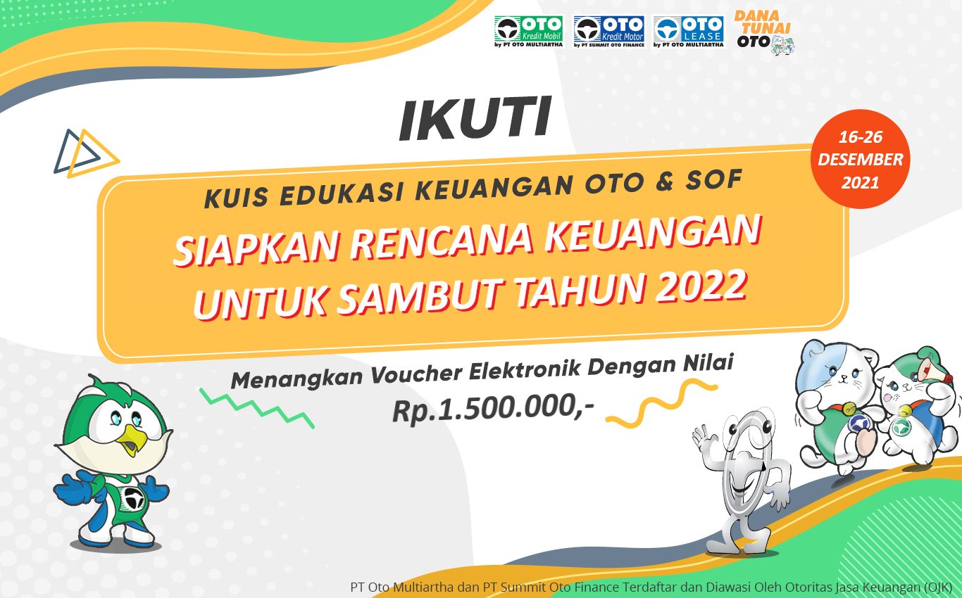 Pengumuman Pemenang Kuis Edukasi Keuangan PT Summit Oto Finance Periode 16 - 26 Desember 2021