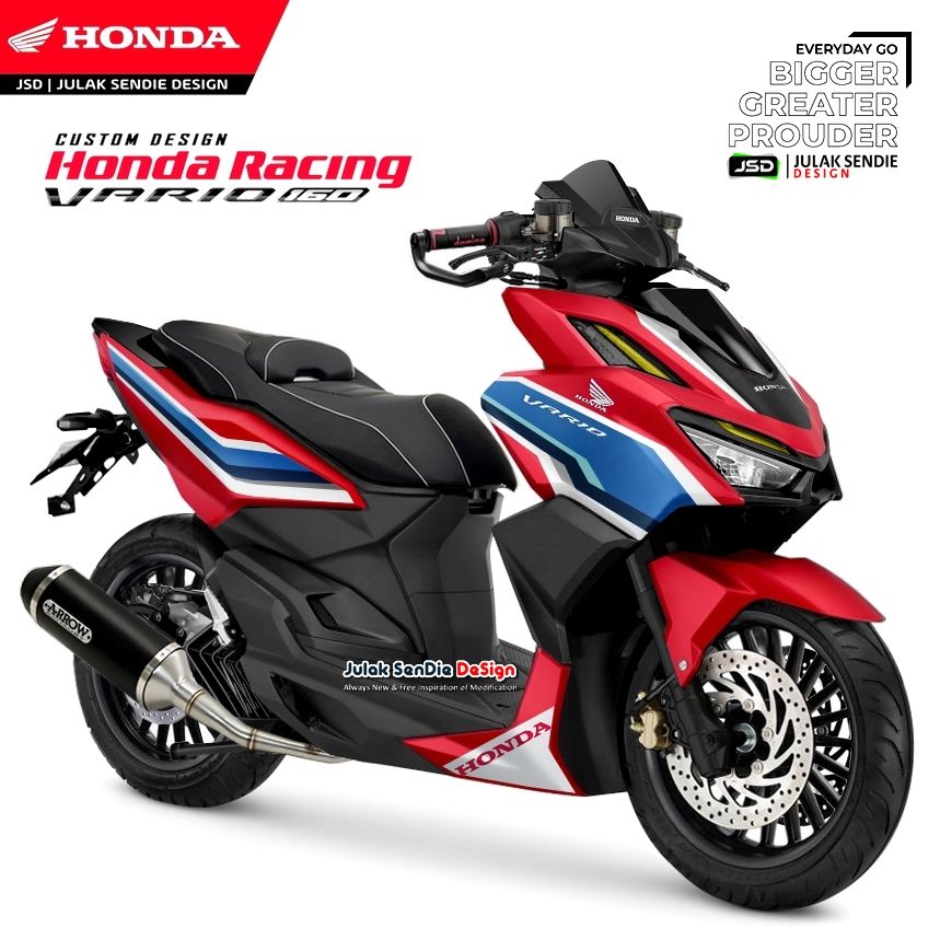 Masih Segar! Ini Dia Wujud All New Honda Vario 160 Kalau Dimodifikasi Jadi Sporty