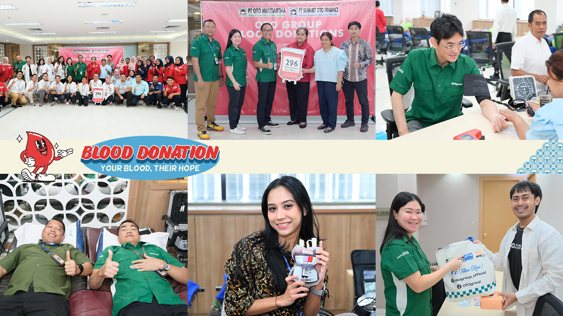 OTO Group Kembali Gelar Aksi Donor Darah Bertajuk “Your Blood, Their Hope”